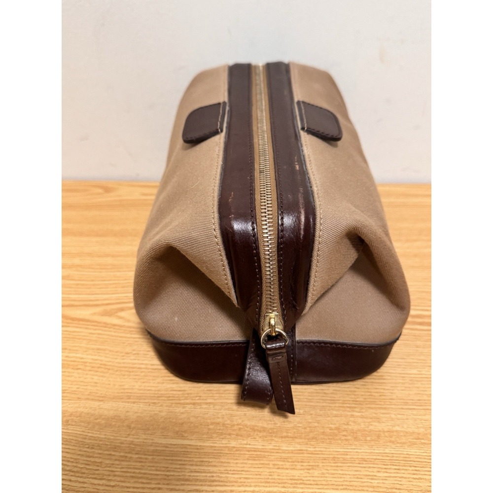 Dooney and Bourke Canvas/ Leather Dopp kit collapsable toiletries travel bag VTG - Picture 4 of 9